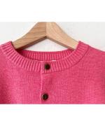 コットンミラノリブ　カーディガン